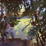 《青岛写生·荫》水彩画 “Qingdao Sketching · Shade” watercolor painting